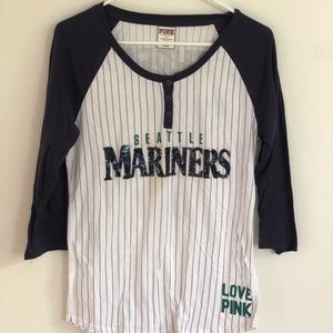 PINK Seattle Mariners Raglan Tshirt